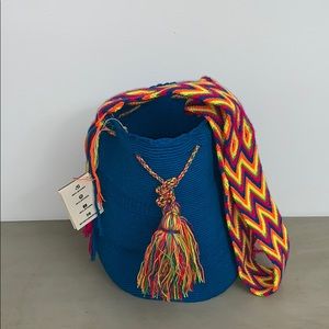 Wayuu Tribe crossbody bag teal
